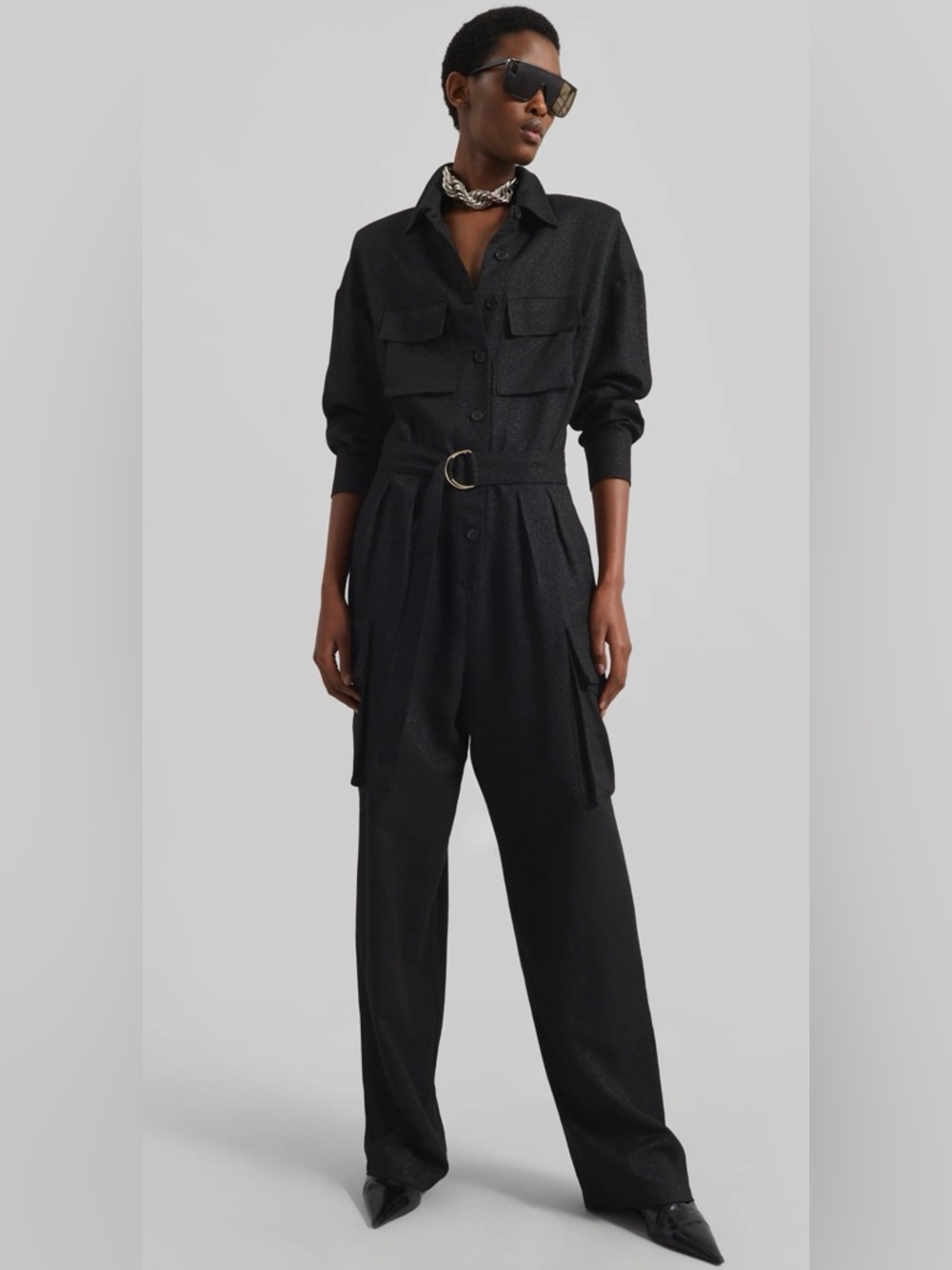 The Frankie Shop Tulare Shimmer Jumpsuit